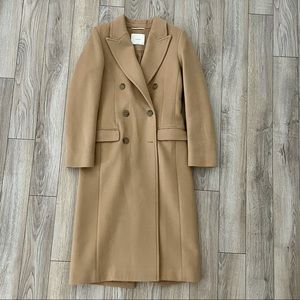 Aritzia Wilfred wool cashmere long coat